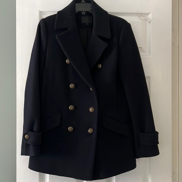 Intermix Navy Peacoat with Gold Buttons - Picture 3 of 13